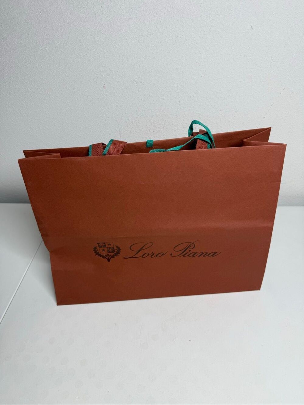 Loro Piana Brown Luxury Shopping Bag Designer Gift Bag 16″ × 13″ - Picture 4 of 6